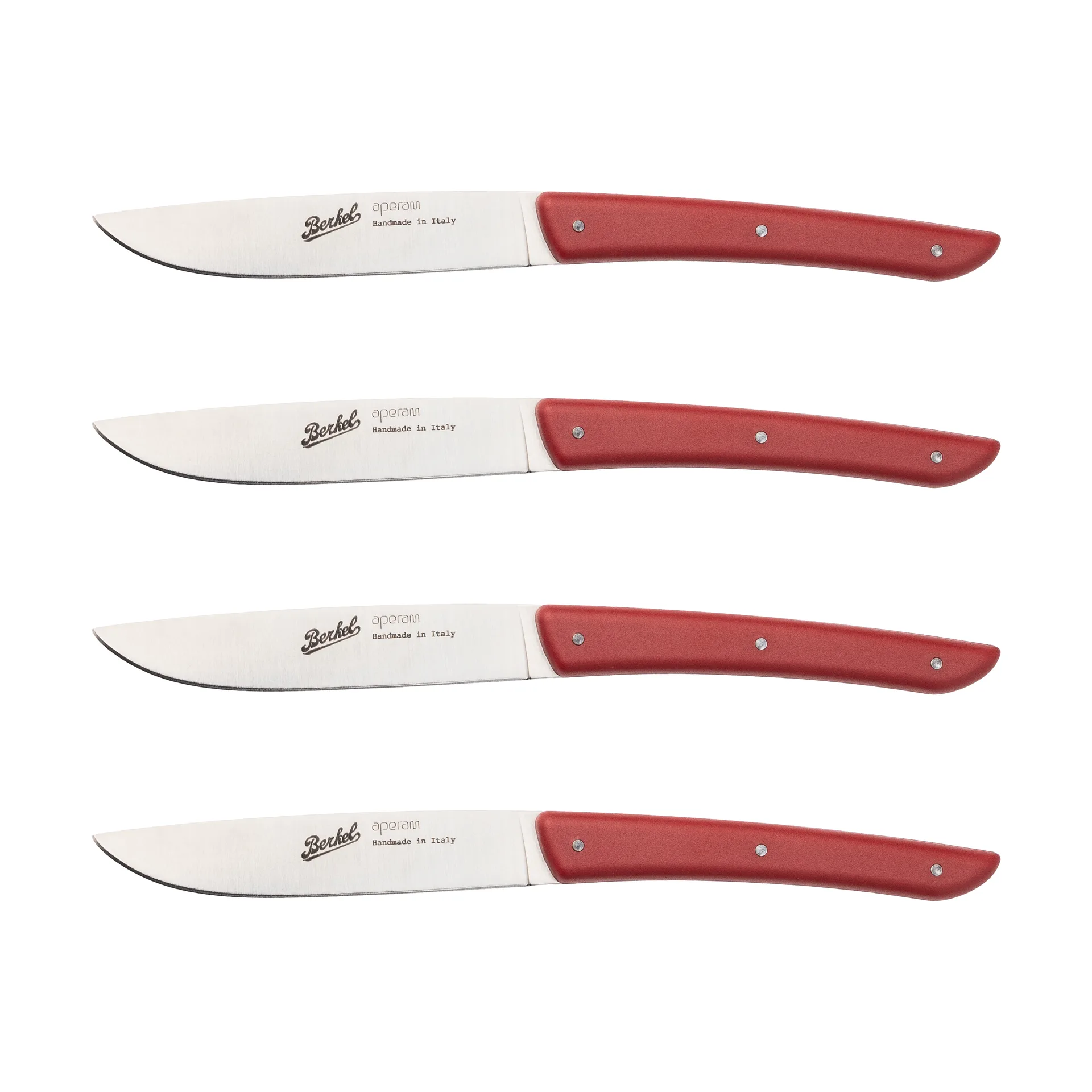 Color coltello da carne set da 4, 11 cm, Rosso Berkel