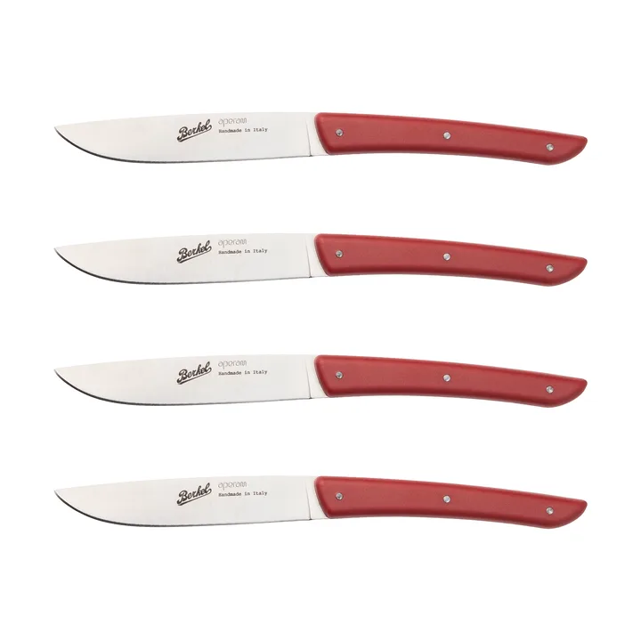 Color coltello da carne set da 4, 11 cm - Rosso - Berkel