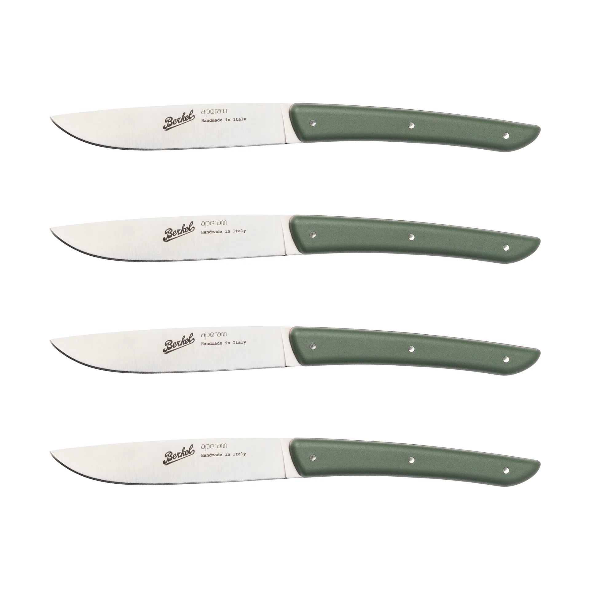 Color coltello da carne set da 4, 11 cm, Verde Oliva Berkel