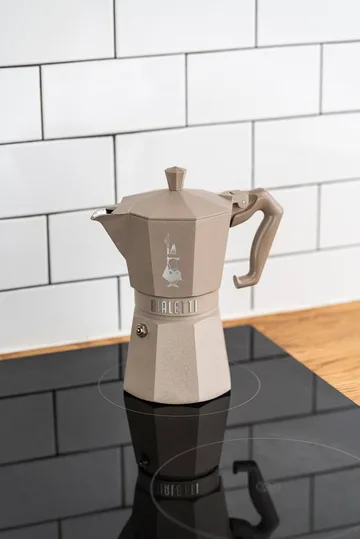 Bialetti esclusiva moka per induzione - Beige, 6 tazze - Bialetti