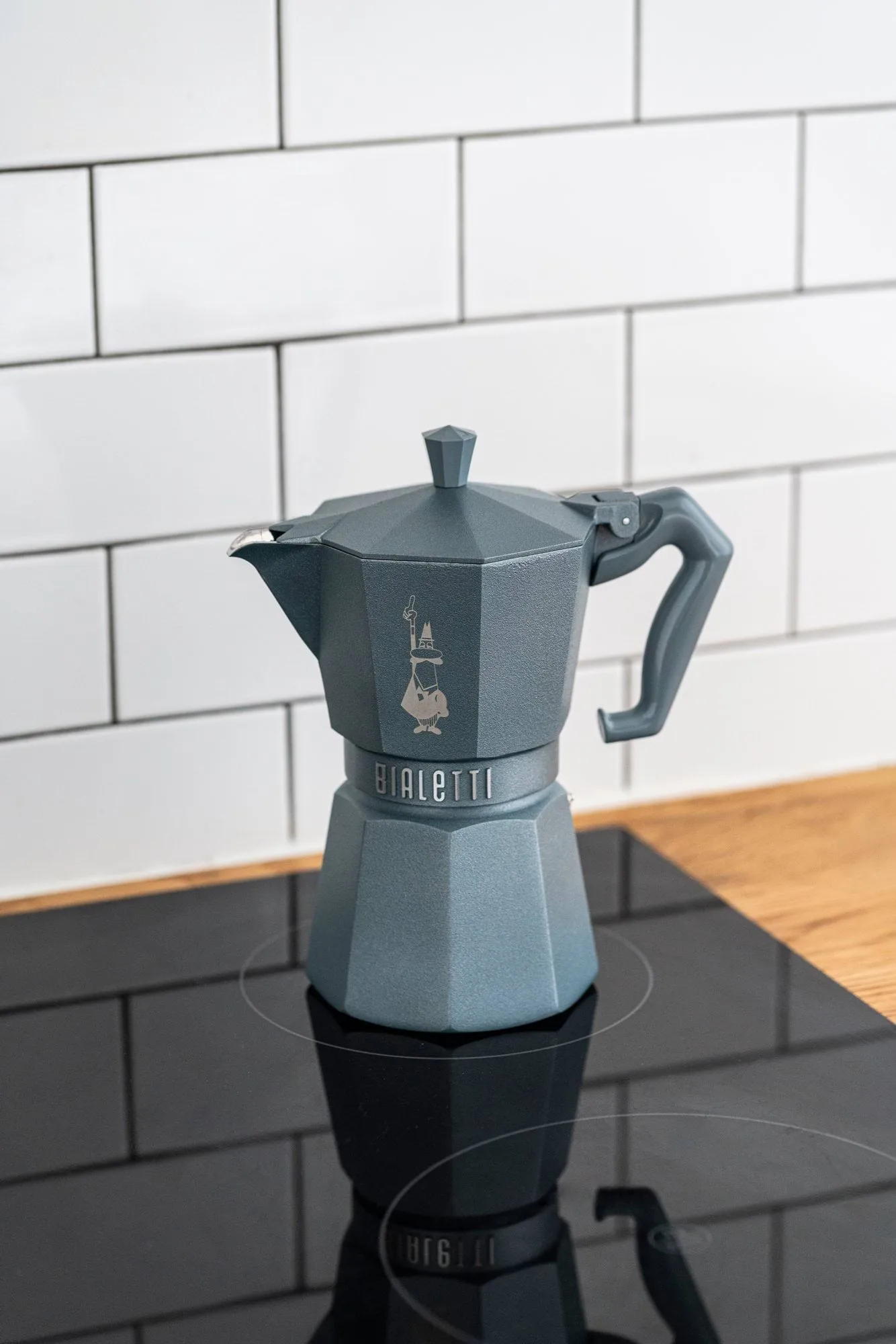 Bialetti esclusiva moka per induzione, Grigio, 3 tazze Bialetti