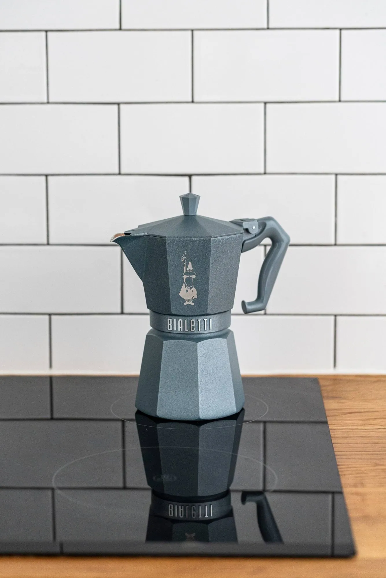 Bialetti esclusiva moka per induzione, Grigio, 6 tazze Bialetti