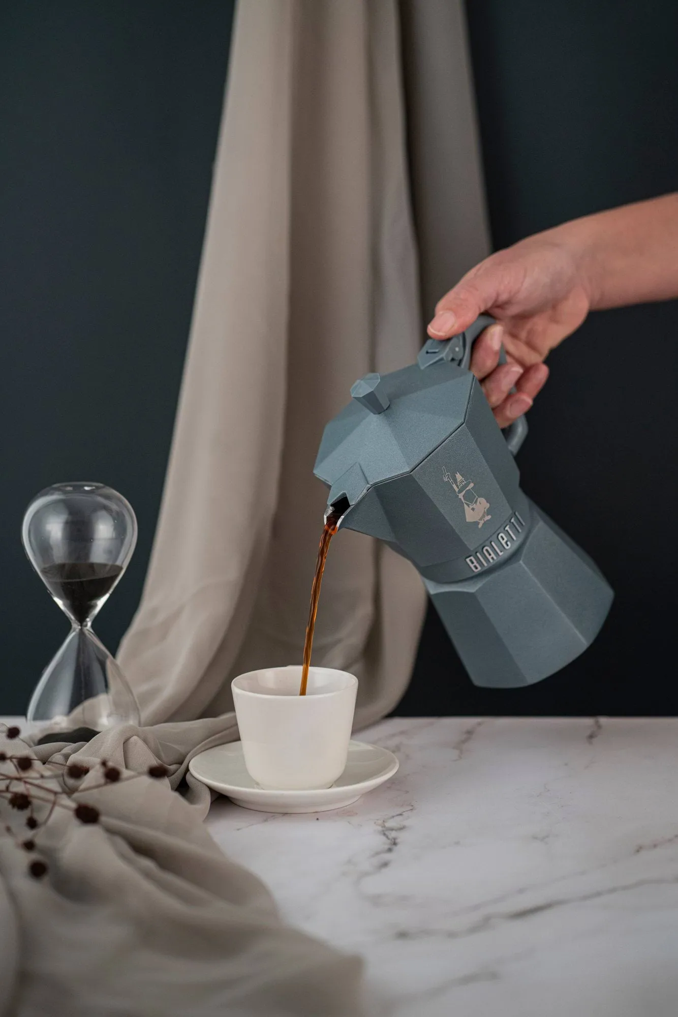 Bialetti esclusiva moka per induzione, Grigio, 6 tazze Bialetti