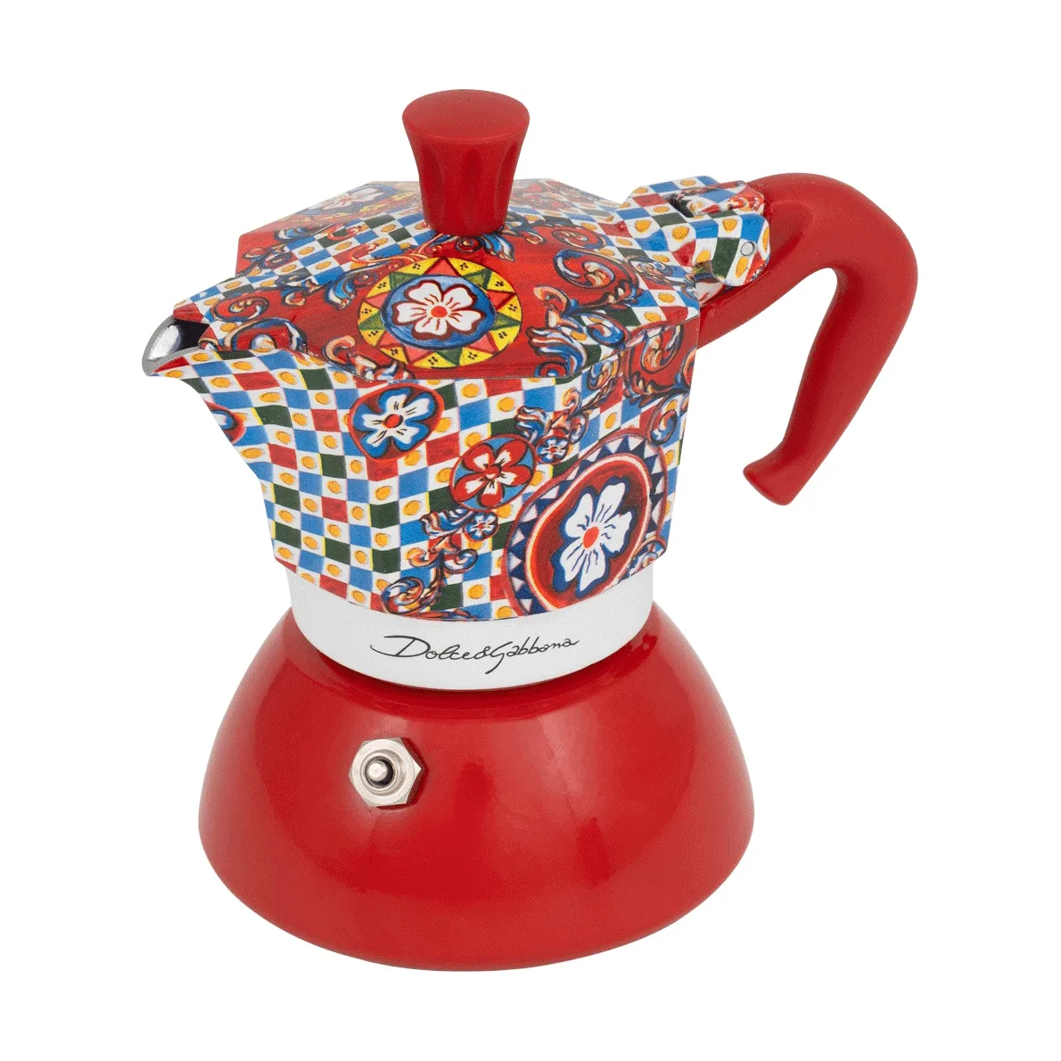 Bialetti x Dolce & Gabbana caffettiera moka per induzione, Carretto siciliano, 2 tazze Bialetti