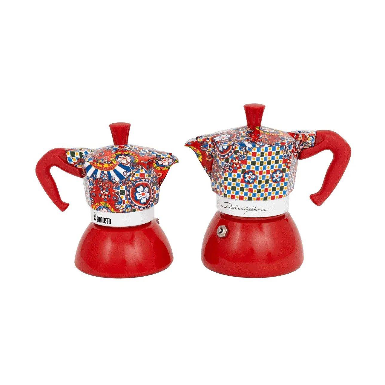Bialetti x Dolce & Gabbana caffettiera moka per induzione, Carretto siciliano, 4 tazze Bialetti