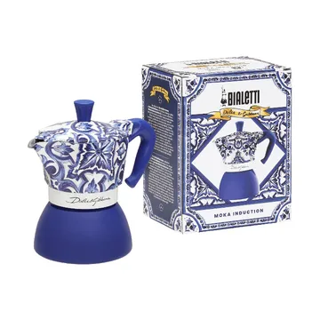 Bialetti x Dolce & Gabbana caffettiera moka per induzione - Mediterraneo, 4 tazze - Bialetti