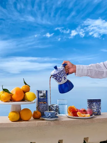 Bialetti x Dolce & Gabbana caffettiera moka per induzione - Mediterraneo, 4 tazze - Bialetti