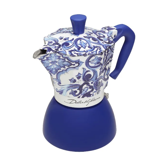 Bialetti x Dolce & Gabbana caffettiera moka per induzione, Mediterraneo, 6 tazze Bialetti