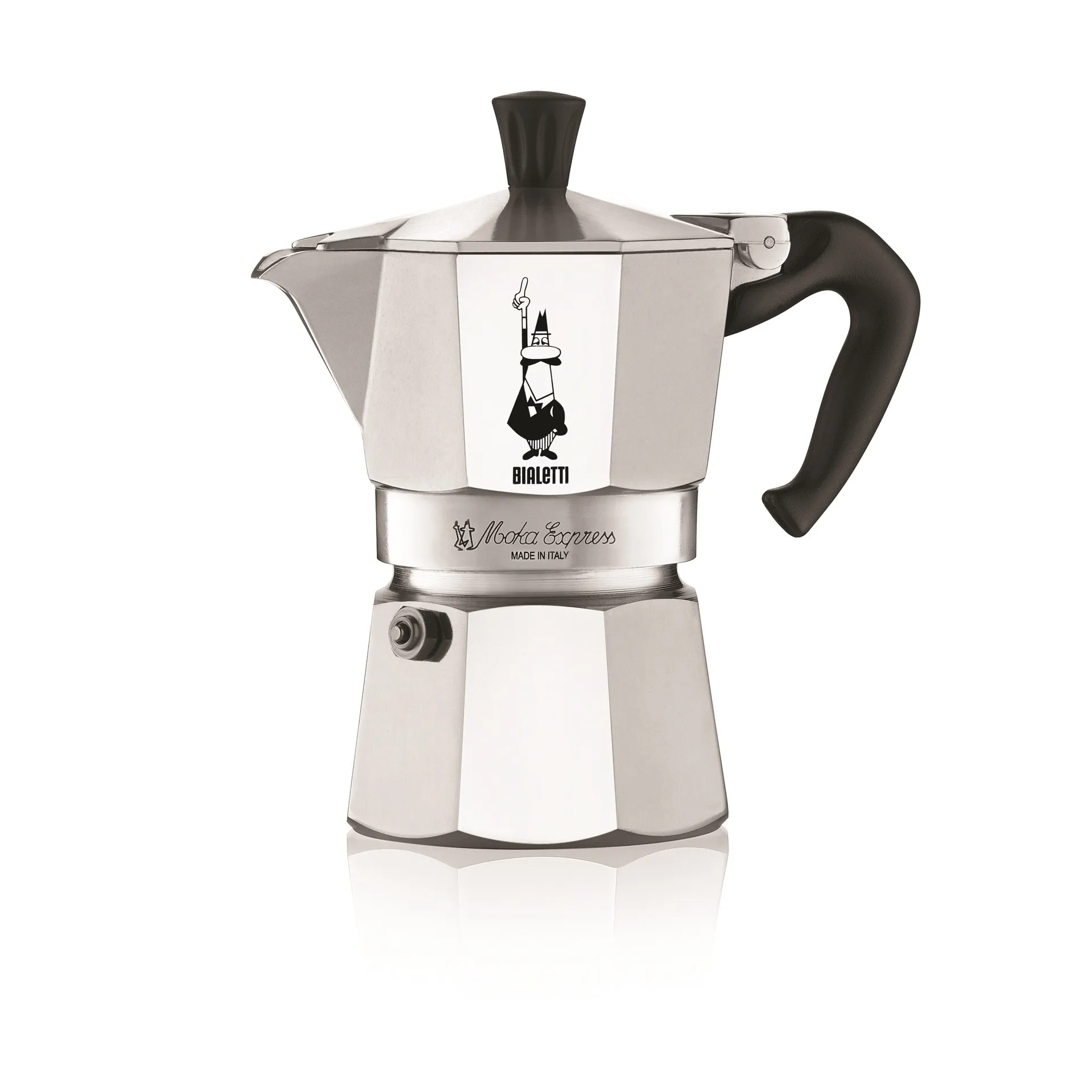 Caffettiera Moka 3 tazze, Argento Bialetti