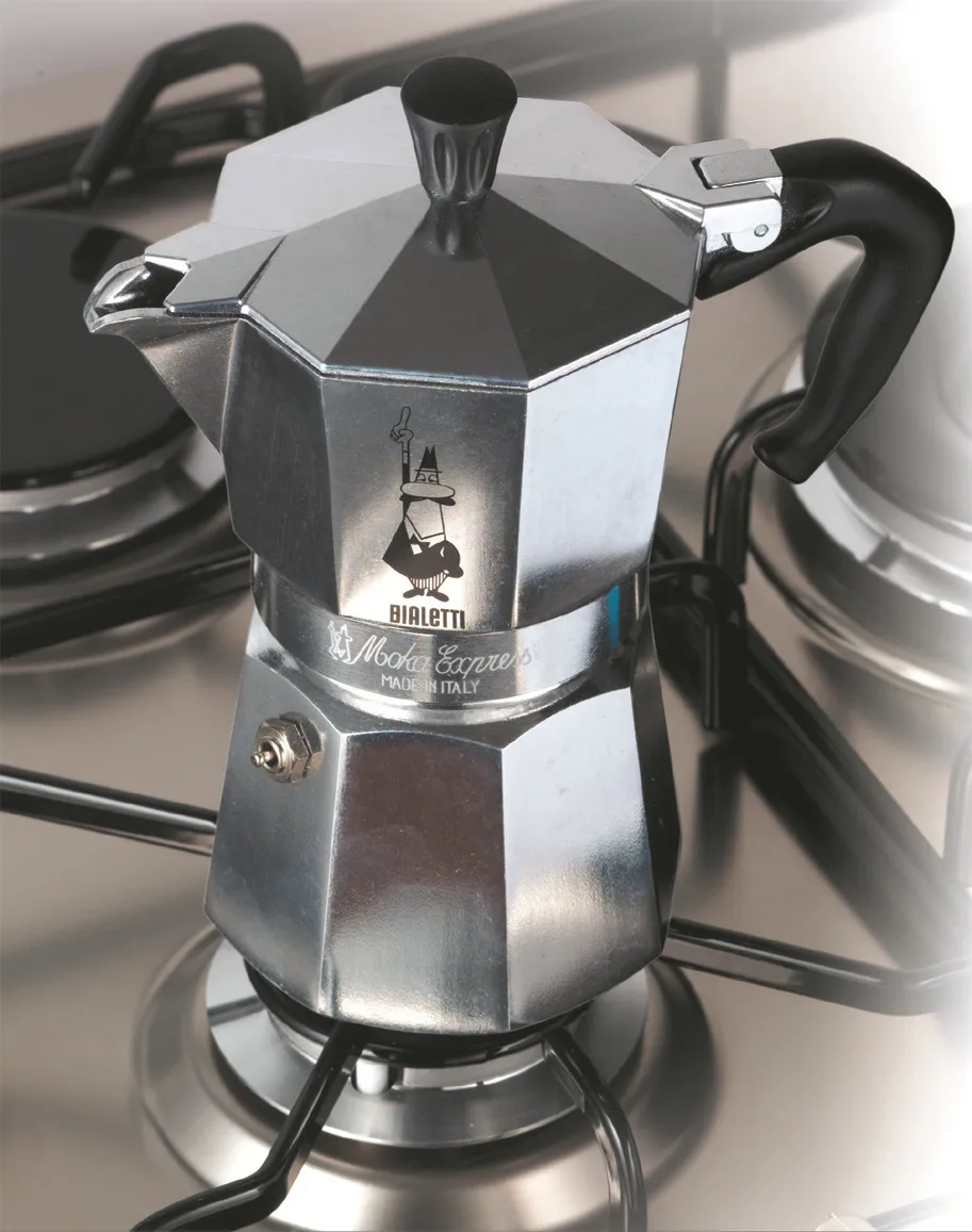 Caffettiera Moka 6 tazze, Argento Bialetti