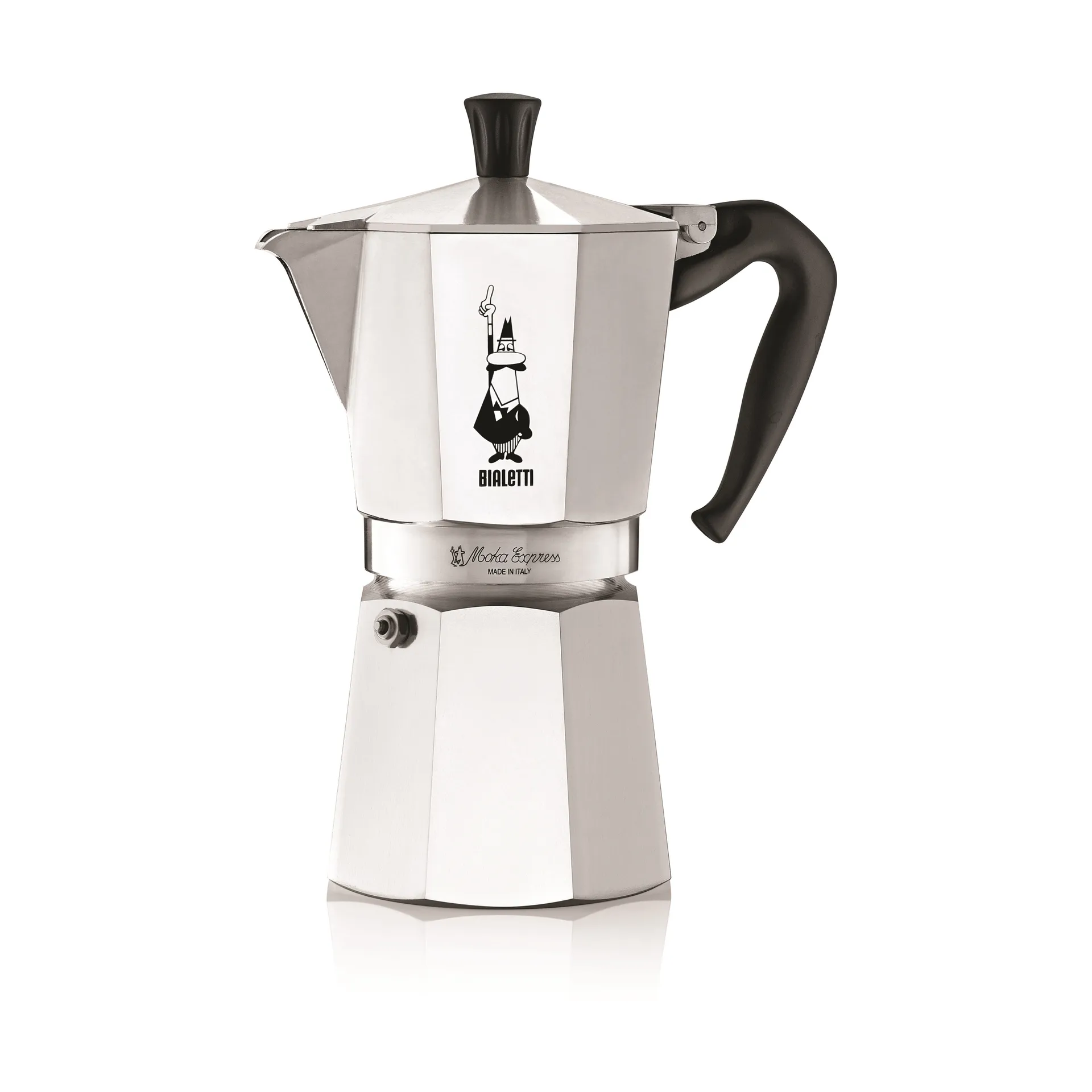 Caffettiera Moka 9 tazze, Argento Bialetti