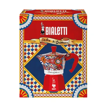 Moka Bialetti x Dolce & Gabbana - Carretto siciliano, 3 tazze - Bialetti