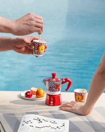 Moka Bialetti x Dolce & Gabbana - Carretto siciliano, 3 tazze - Bialetti