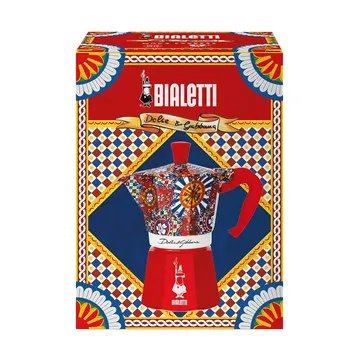 Moka Bialetti x Dolce & Gabbana - Carretto siciliano, 6 tazze - Bialetti