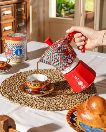 Moka Bialetti x Dolce & Gabbana - Carretto siciliano, 6 tazze - Bialetti