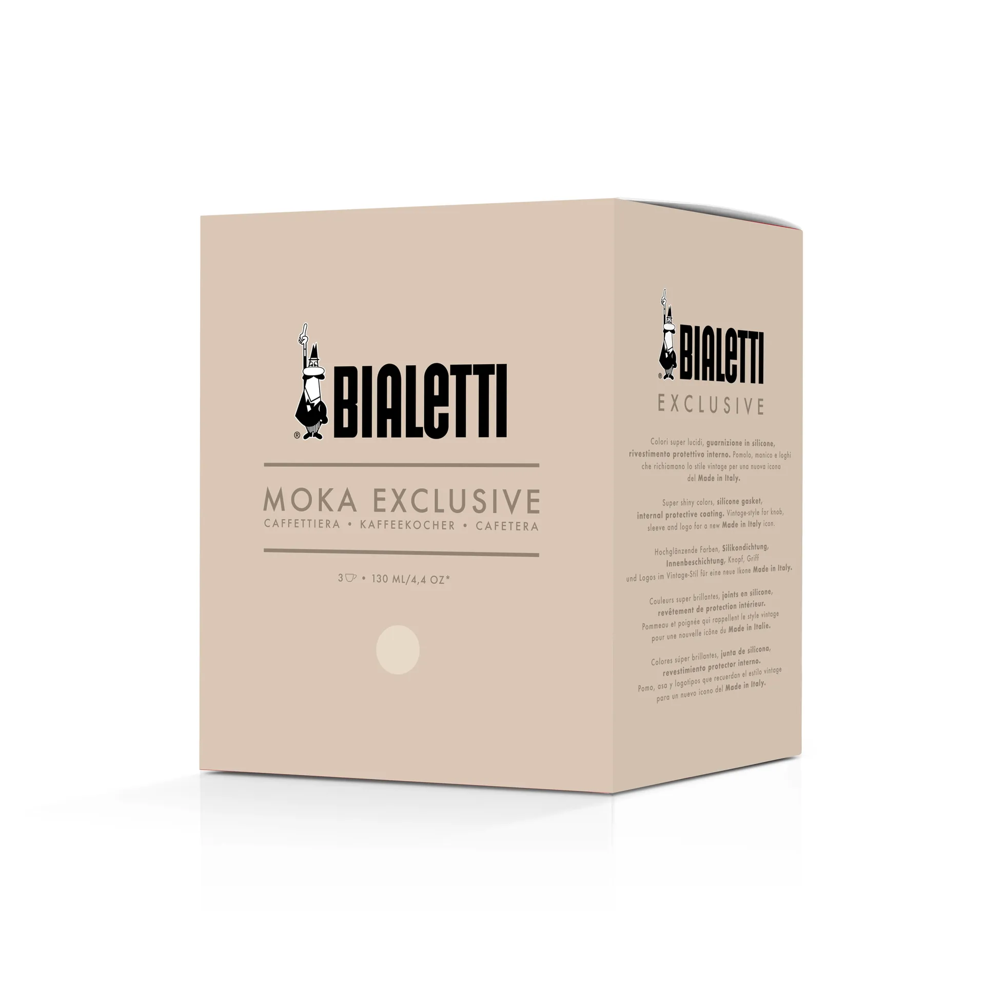 Moka esclusiva Bialetti, Crema, 3 tazze Bialetti