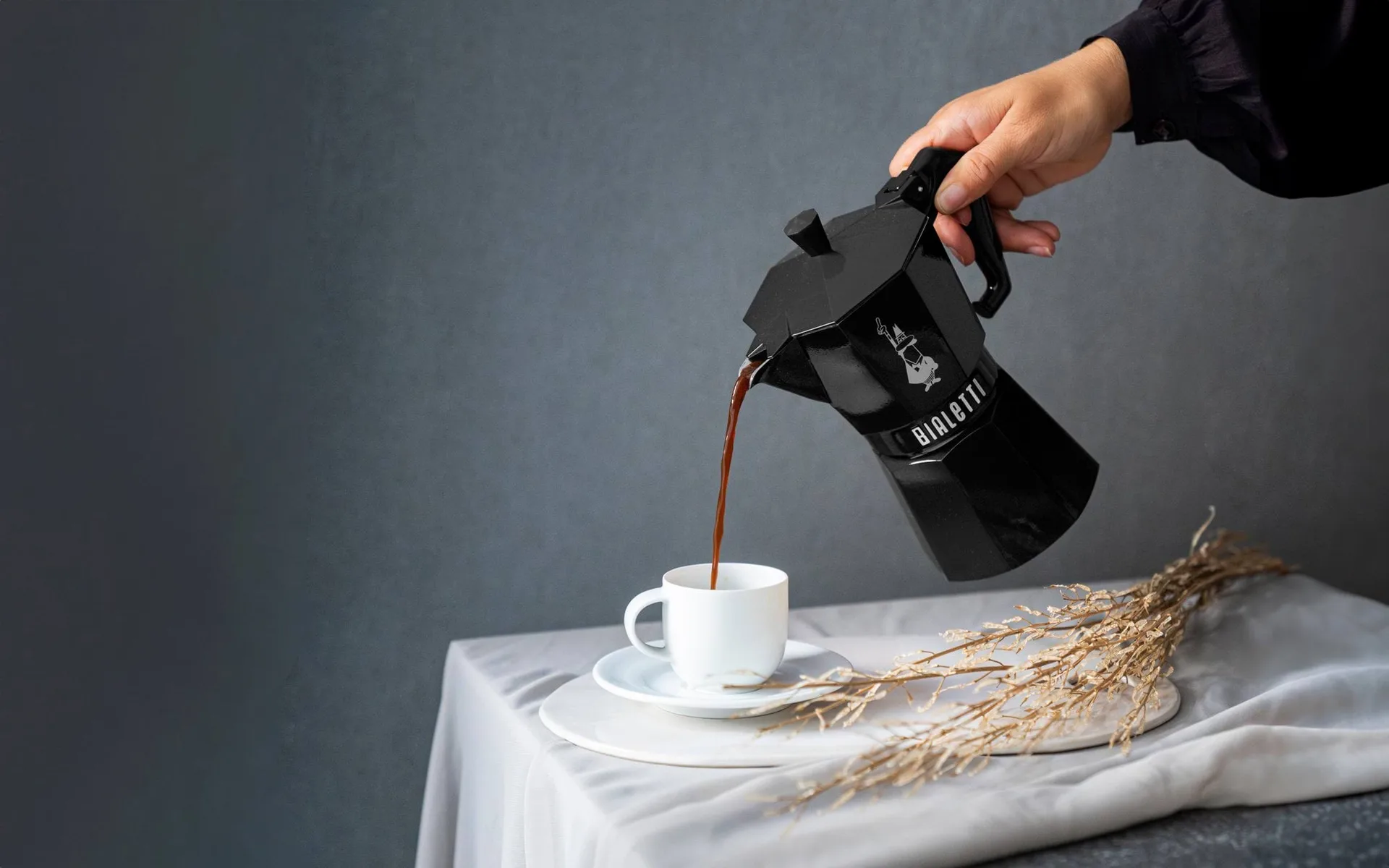 Moka esclusiva Bialetti, Nero, 6 tazze Bialetti