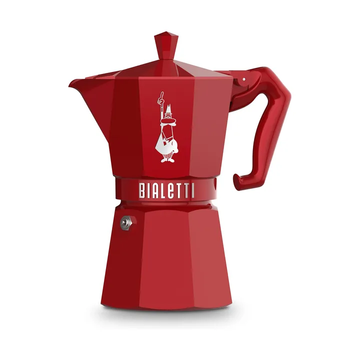 Moka esclusiva Bialetti - Rosso, 6 tazze - Bialetti