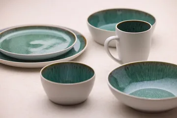 Ciotola Bitz Gastro Ø12 cm - Bianco-verde - Bitz