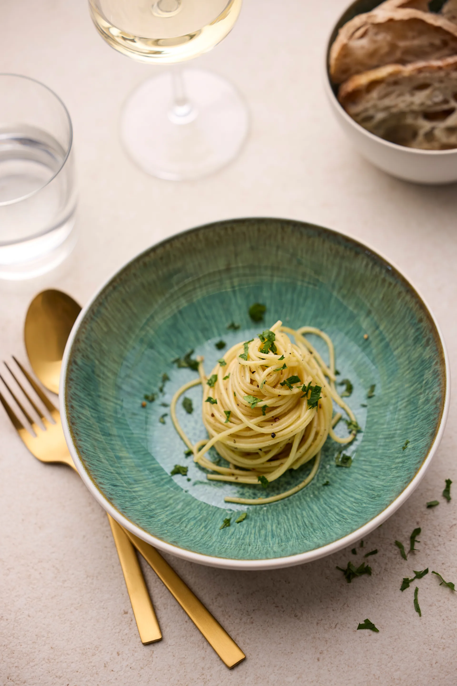 Ciotola Bitz Gastro Ø12 cm, Bianco-verde Bitz