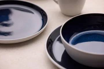 Ciotola da zuppa Bitz Ø 18 cm - Bianco-blu scuro - Bitz