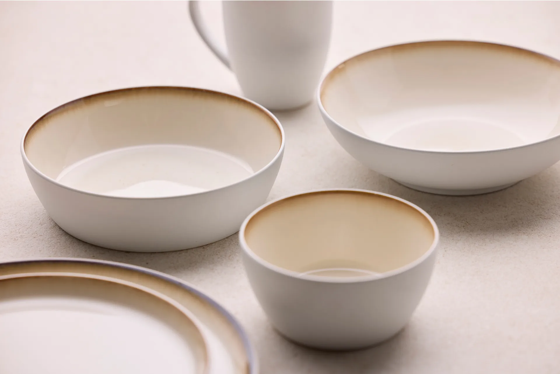 Ciotola da zuppa Bitz Ø 18 cm, Bianco-crema Bitz