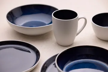 Ciotola per pasta Bitz Gastro Ø20 cm - Bianco-blu scuro - Bitz