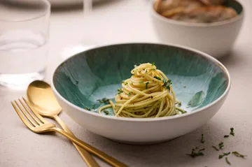 Ciotola per pasta Bitz Gastro Ø20 cm - Bianco-verde - Bitz