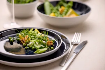 Piatto Bitz gastro Ø 21 cm - Bianco-blu scuro - Bitz