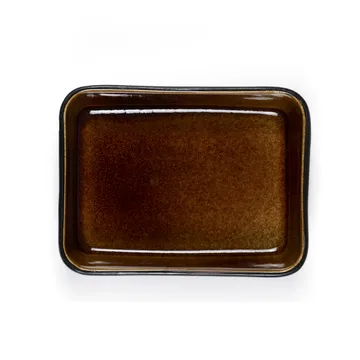 Piatto da portata Bitz nero 19x14 cm - Ambra - Bitz
