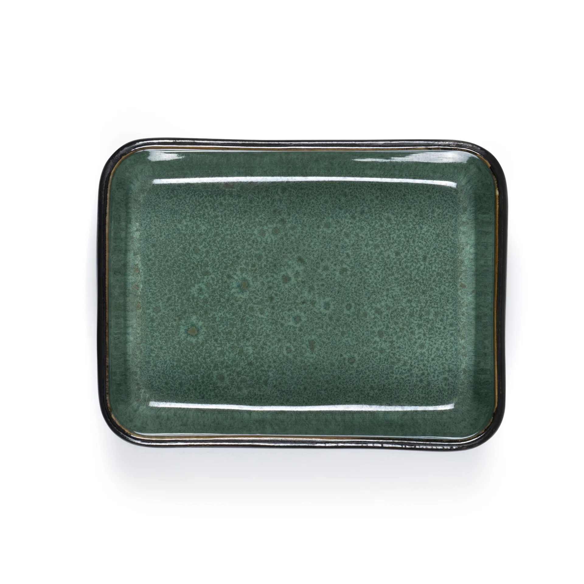 Piatto da portata Bitz nero 19x14 cm, Verde Bitz
