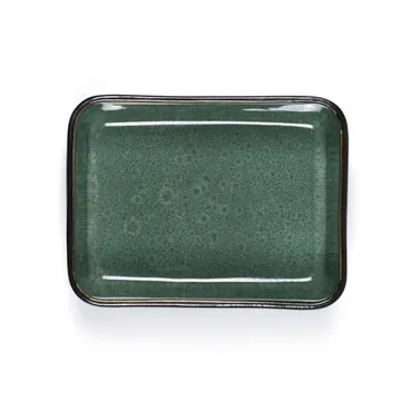 Piatto da portata Bitz nero 19x14 cm - Verde - Bitz