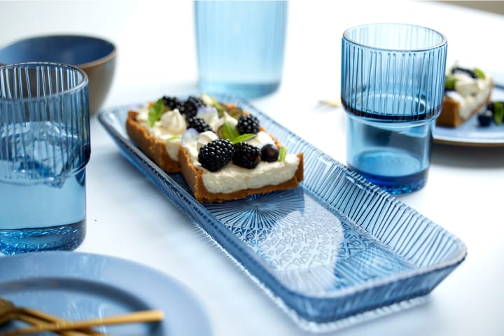 Piatto da servizio Kusintha rettangolare 14x38 cm, Blue Bitz