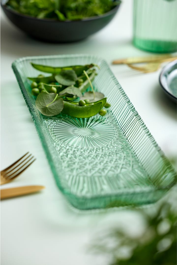 Piatto da servizio Kusintha rettangolare 14x38 cm, Green Bitz