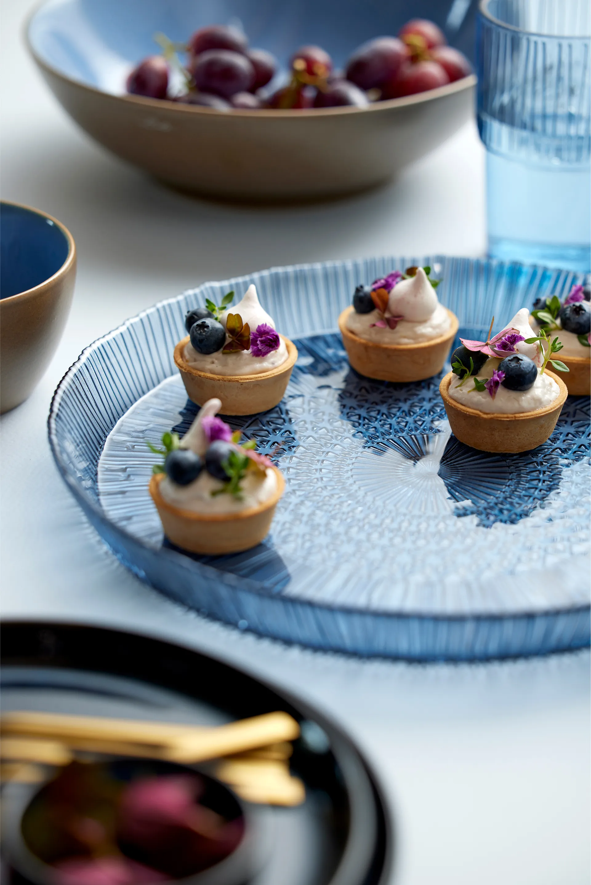 Piatto da servizio Kusintha rotondo Ø30 cm, Blue Bitz