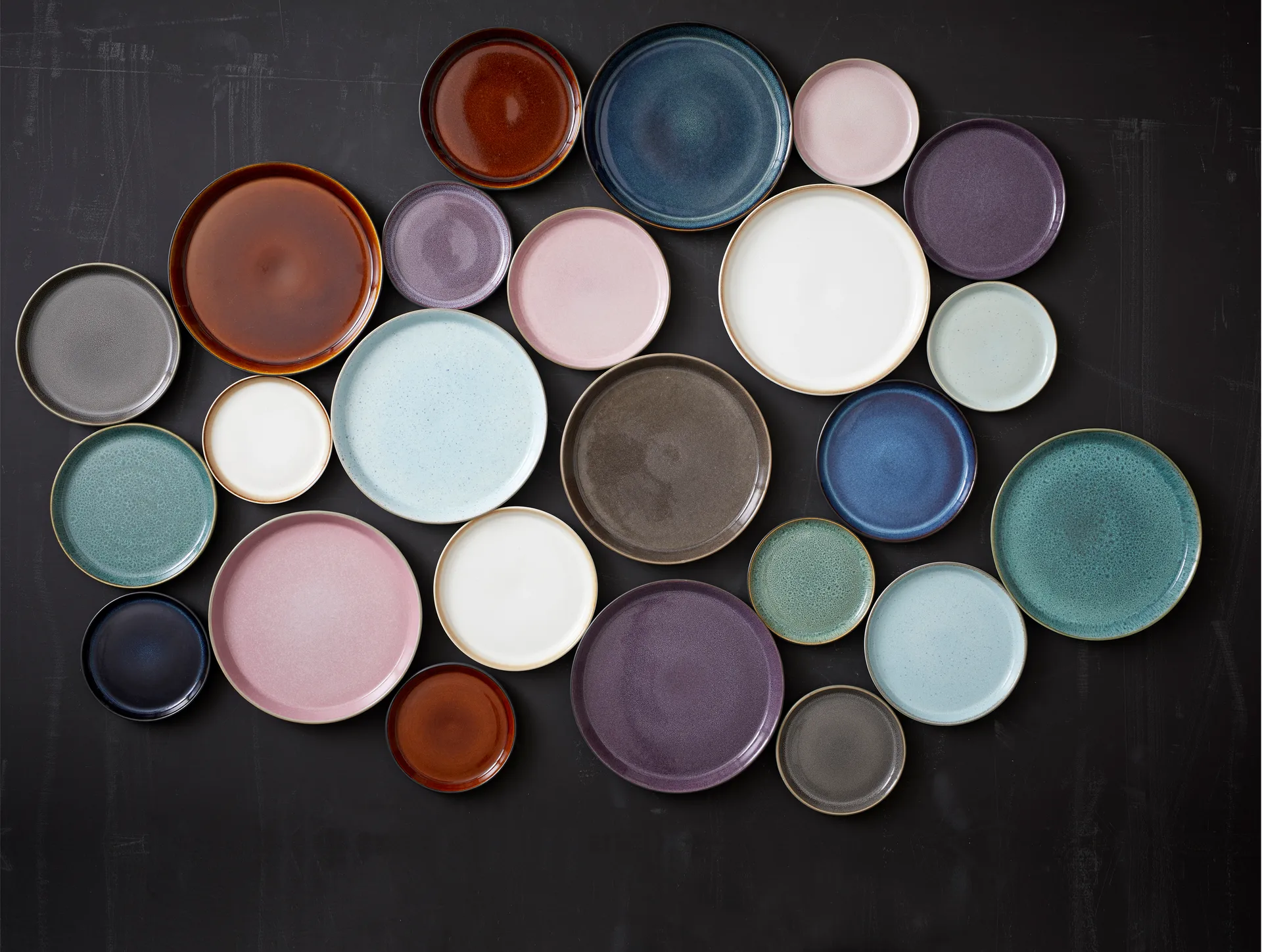 Piatto Gastro Ø17 cm, Nero-blu scuro Bitz