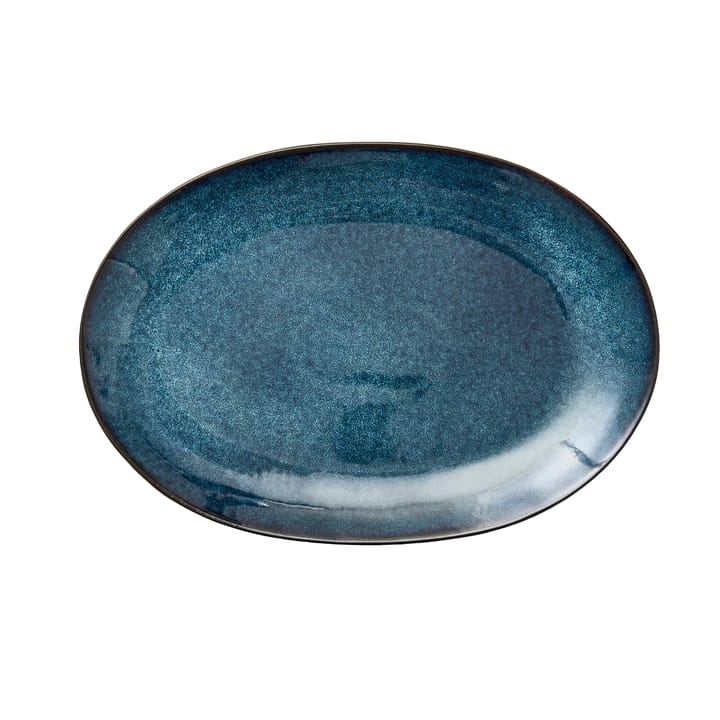 Piatto ovale Bitz 25x36 cm - Nero-blu scuro - Bitz