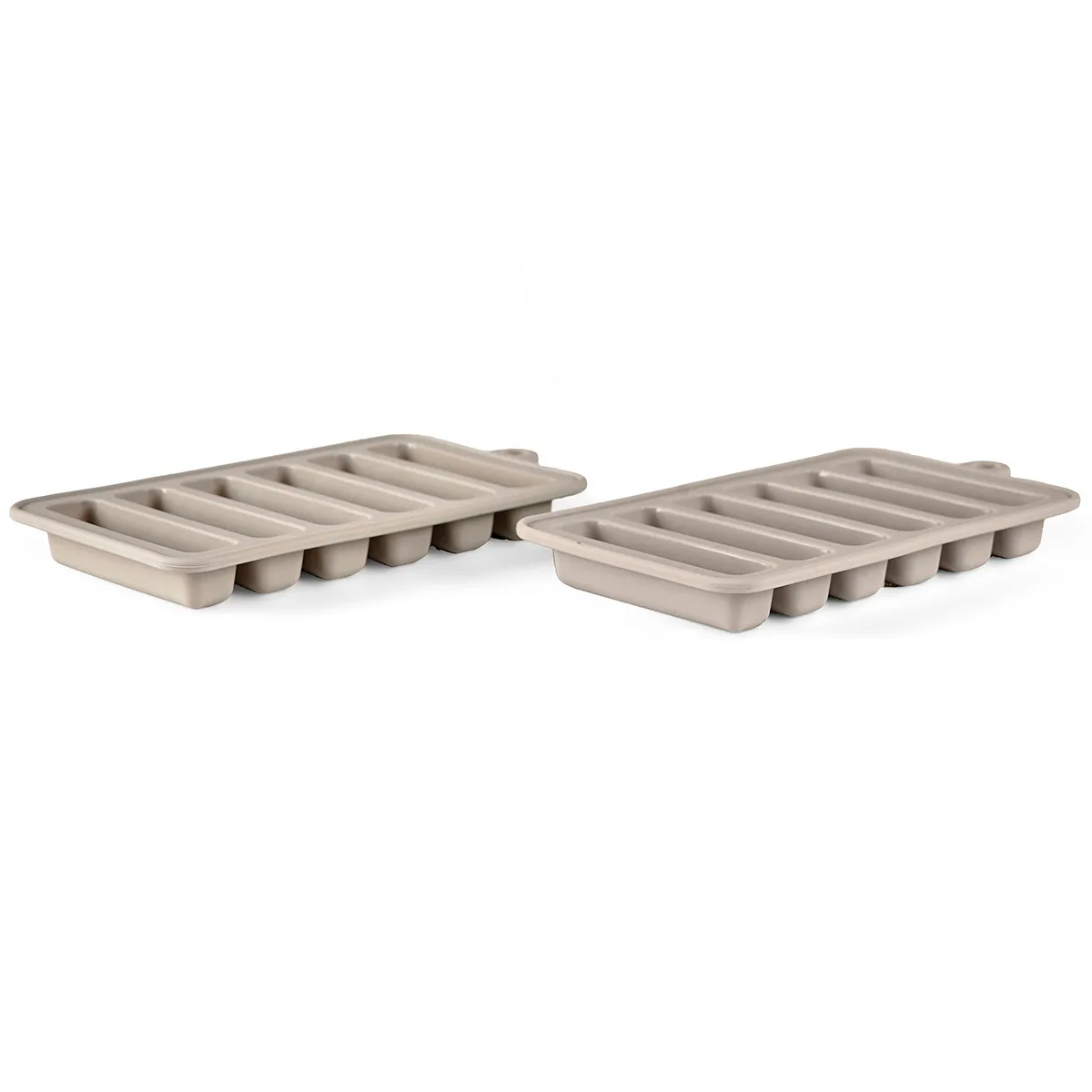 TAIZER 2PCS Stapi per Cubetti Ghiaccio in Silicone, Vaschetta con