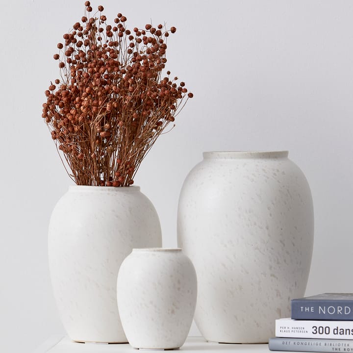 Vaso Bitz 25 cm, bianco crema opaco Bitz