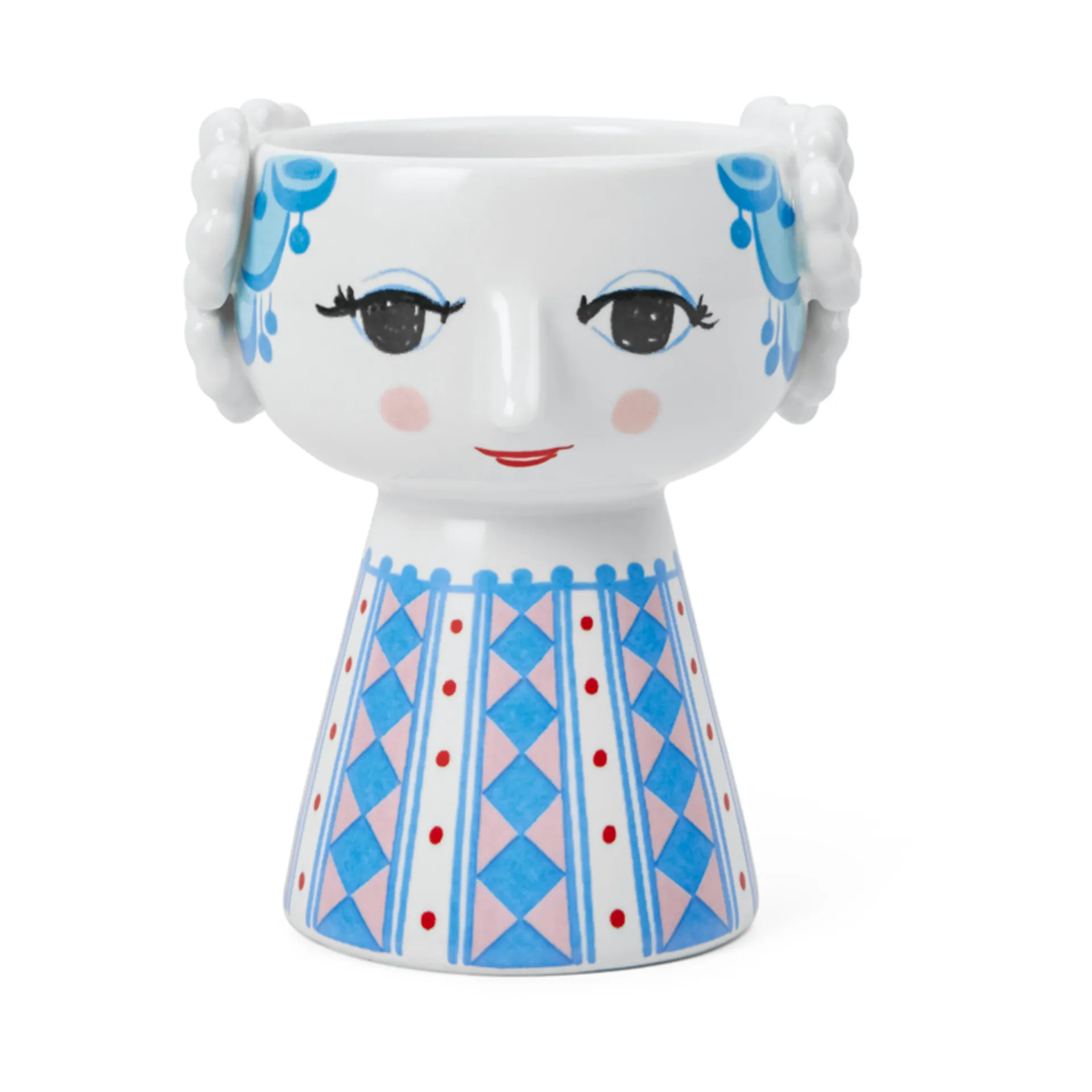 Candelabro Eva 9,5 cm, blu scuro Bjørn Wiinblad