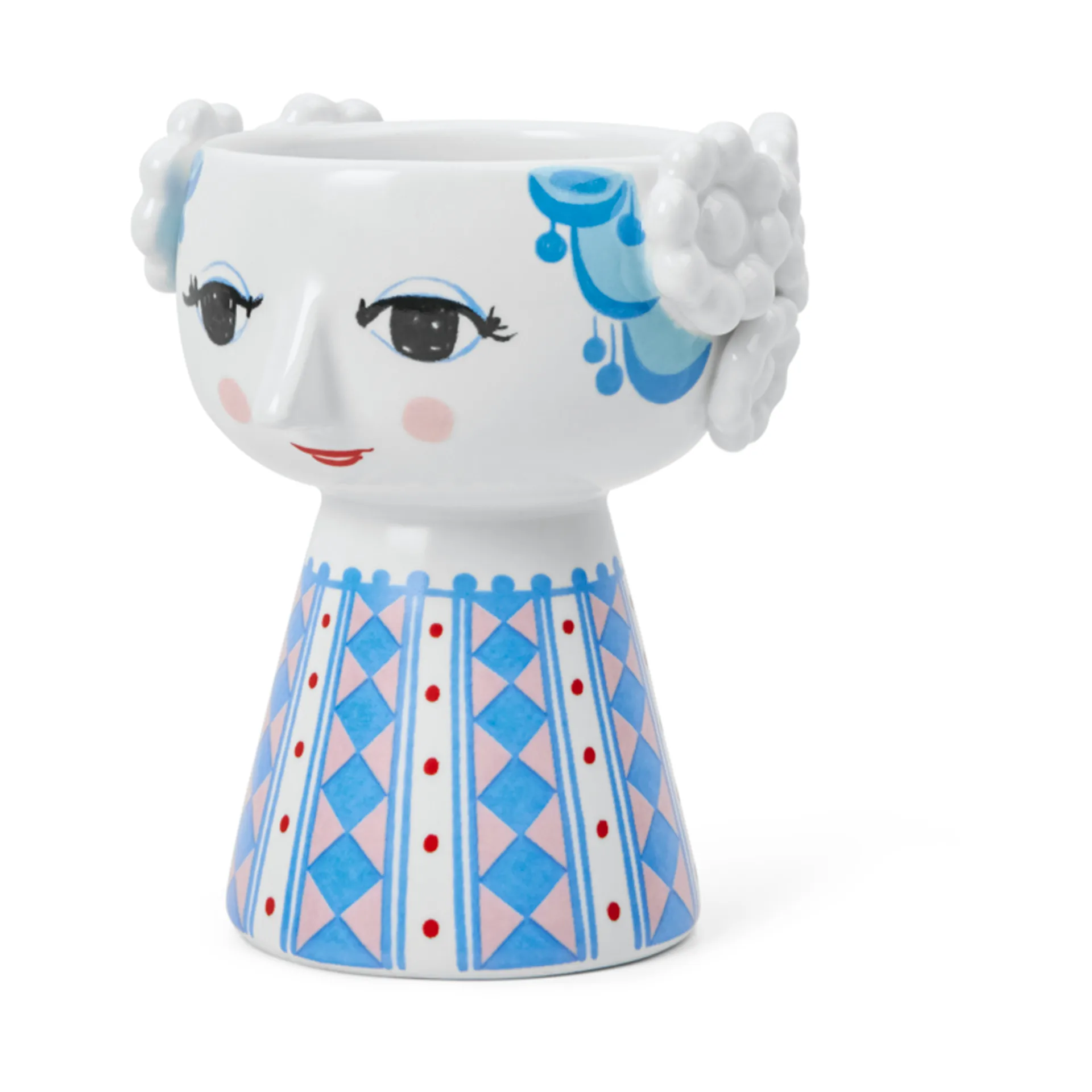 Candelabro Eva 9,5 cm, blu scuro Bjørn Wiinblad