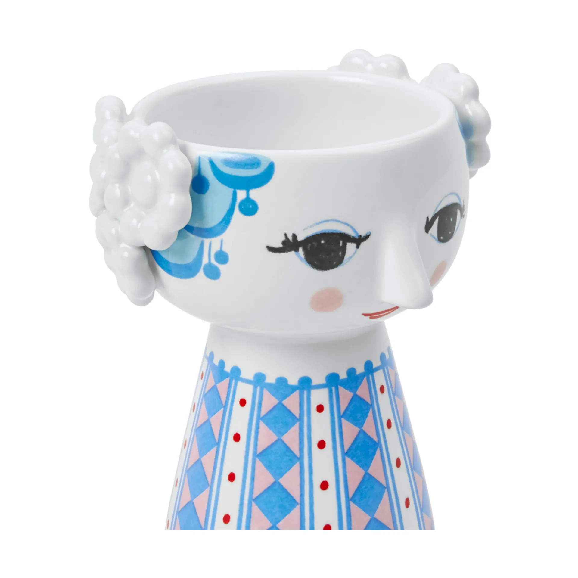 Candelabro Eva 9,5 cm, blu scuro Bjørn Wiinblad