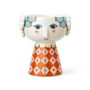 Candelabro Eva 9,5 cm - rosso - Bjørn Wiinblad