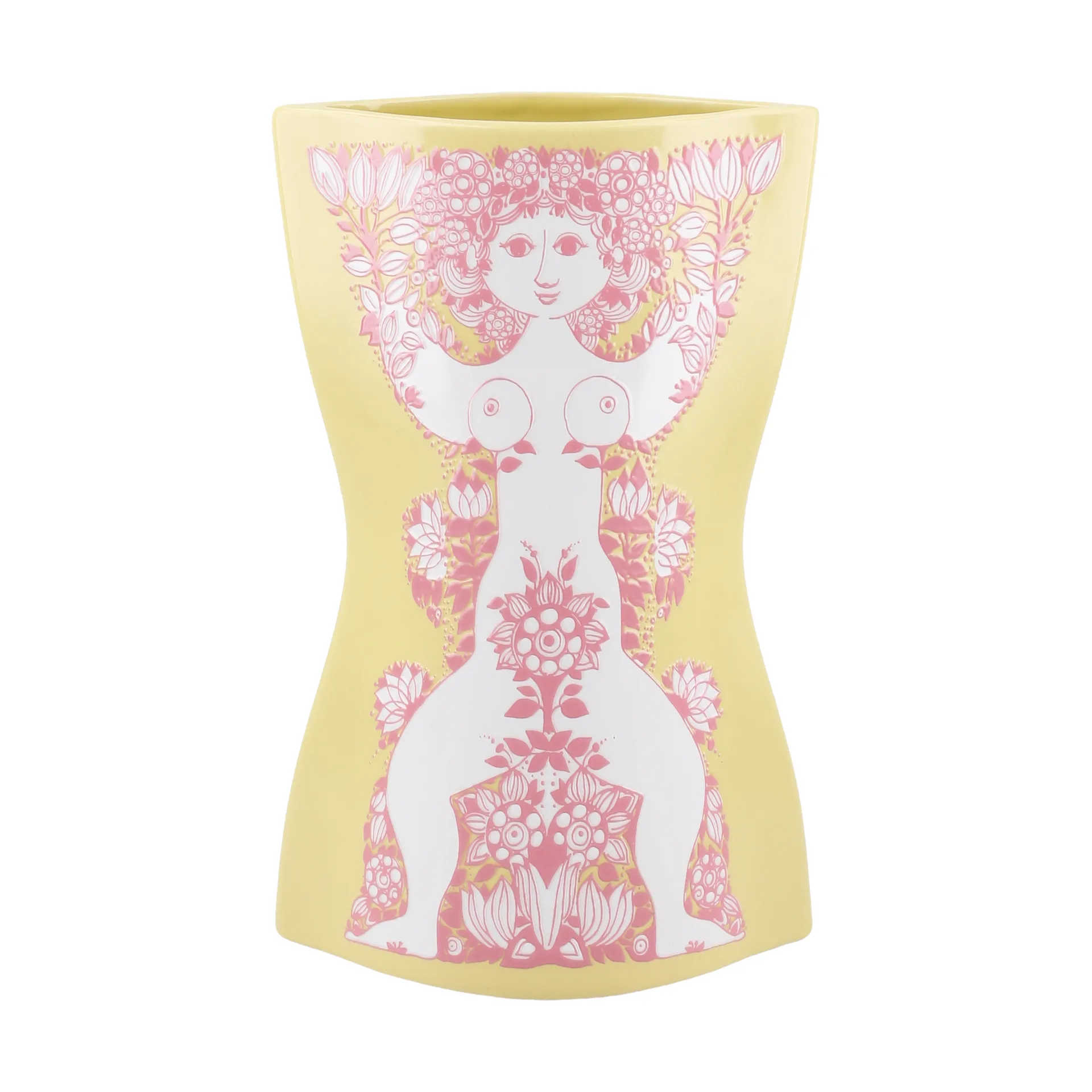 Nina vaso, Giallo-rosa, 22 cm Bjørn Wiinblad