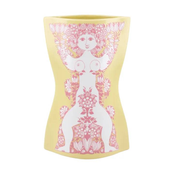 Nina vaso - Giallo-rosa, 22 cm - Bjørn Wiinblad