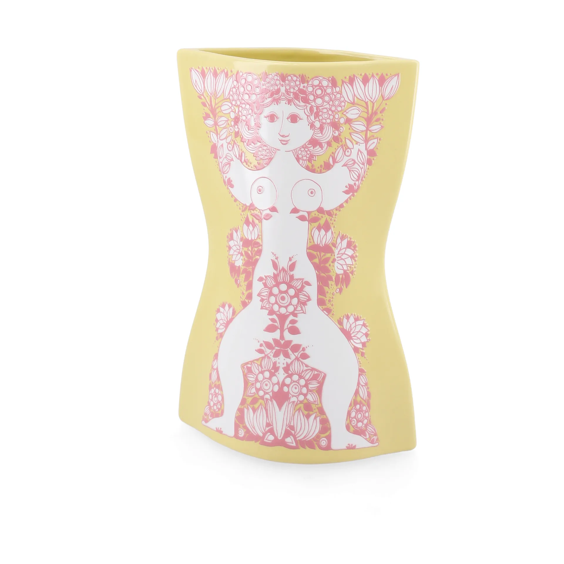 Nina vaso, Giallo-rosa, 22 cm Bjørn Wiinblad