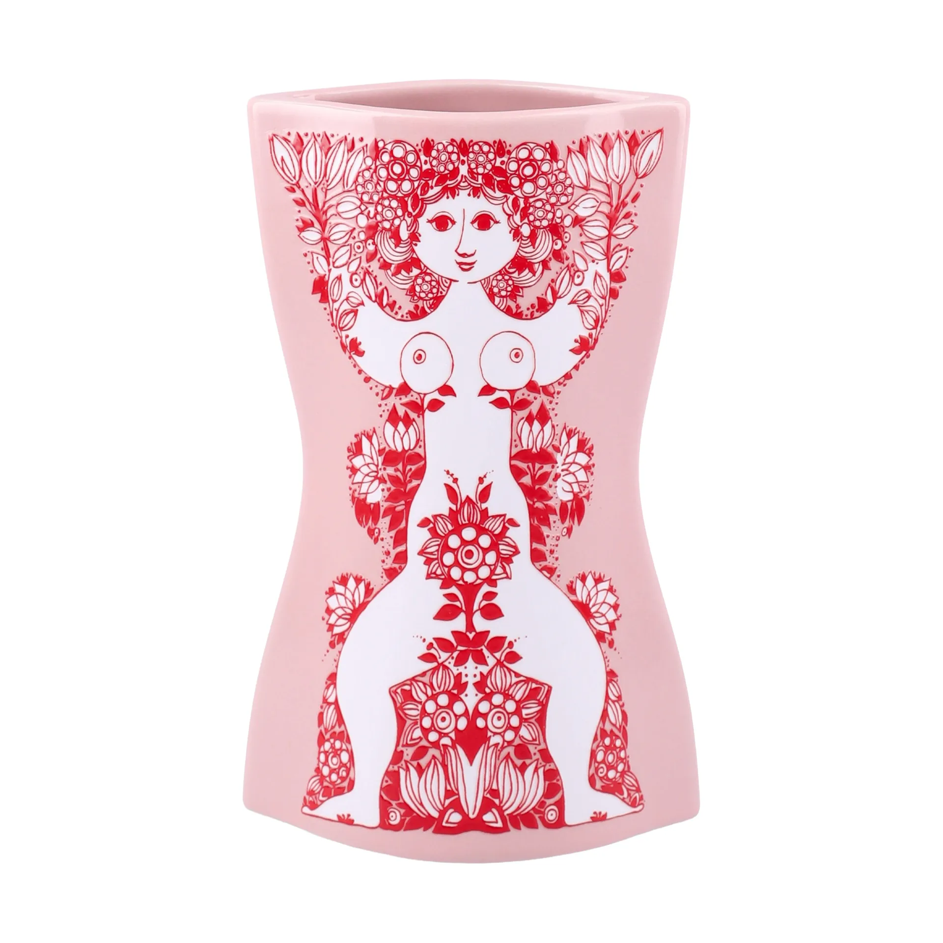 Nina vaso, Pink-rosso, 16,5 cm Bjørn Wiinblad