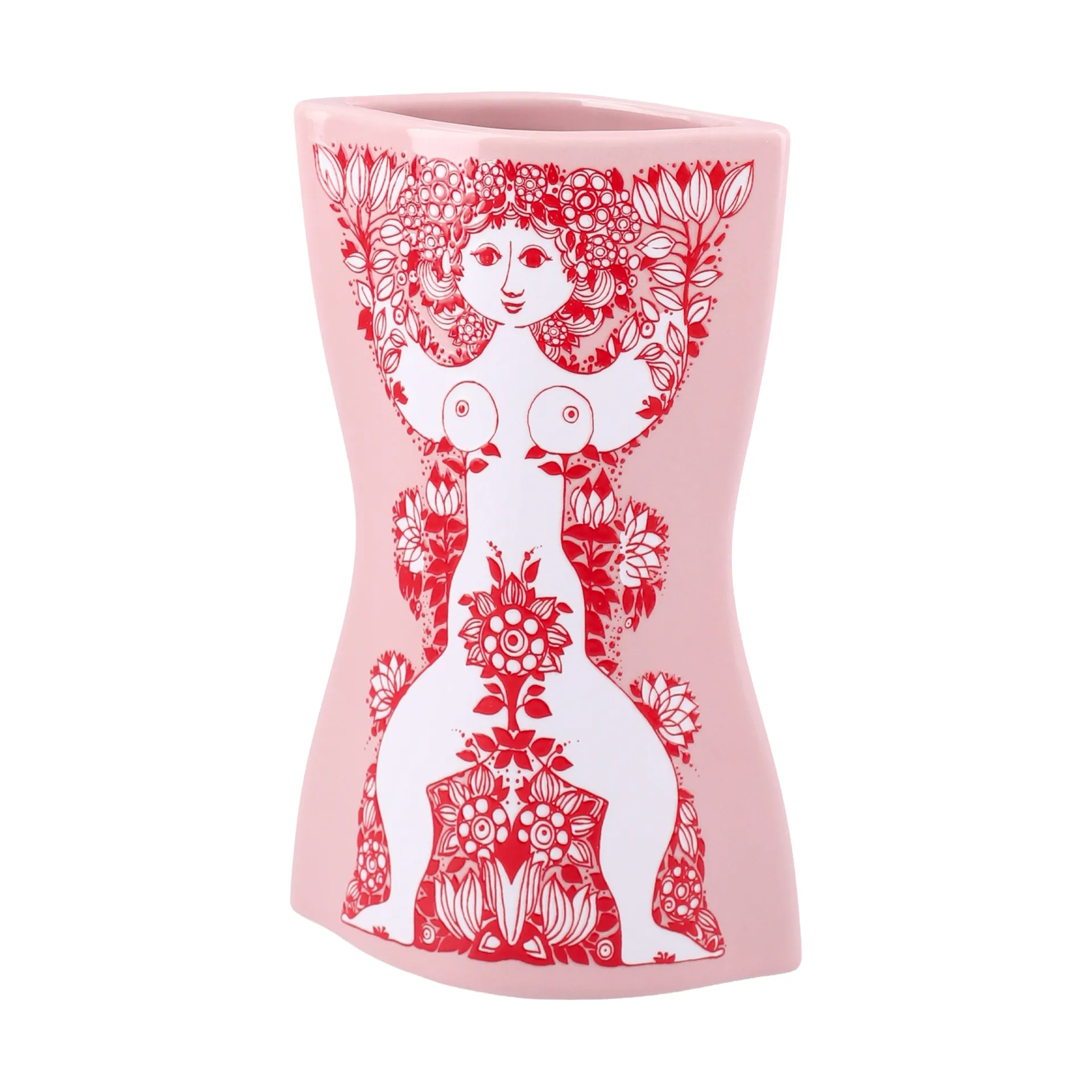Nina vaso, Pink-rosso, 16,5 cm Bjørn Wiinblad
