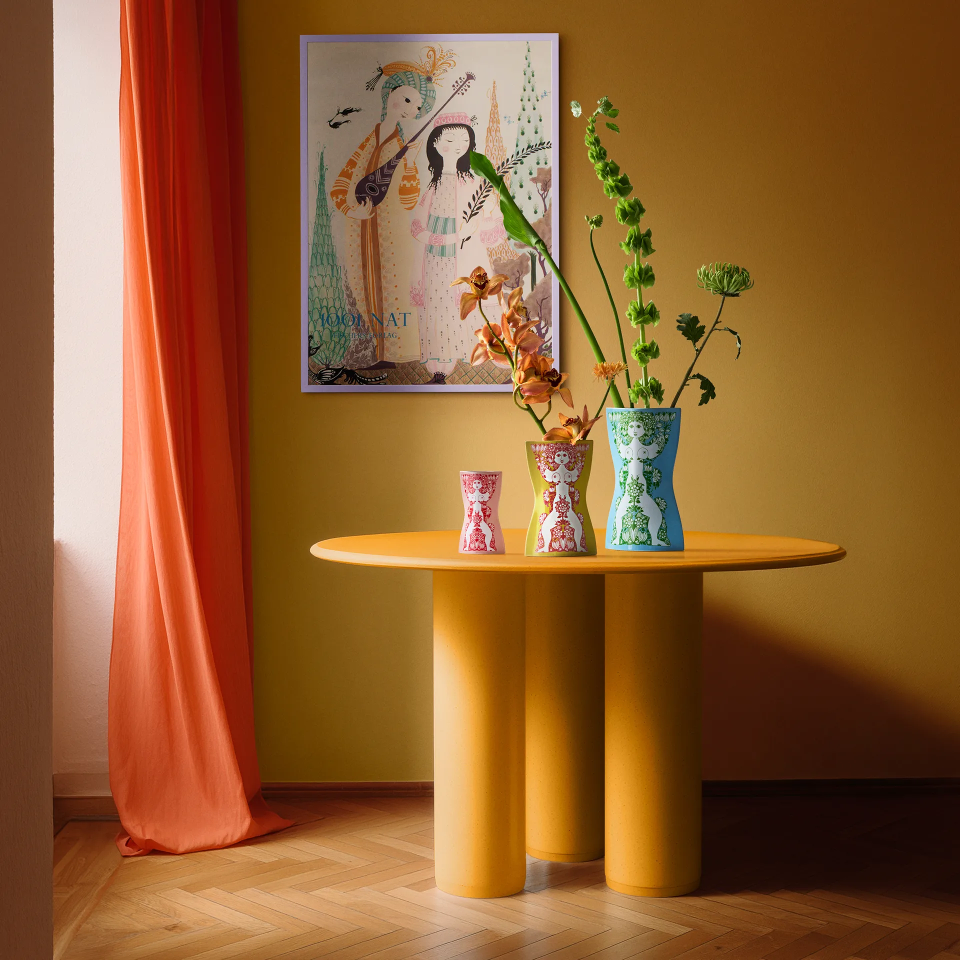 Nina vaso, Pink-rosso, 16,5 cm Bjørn Wiinblad