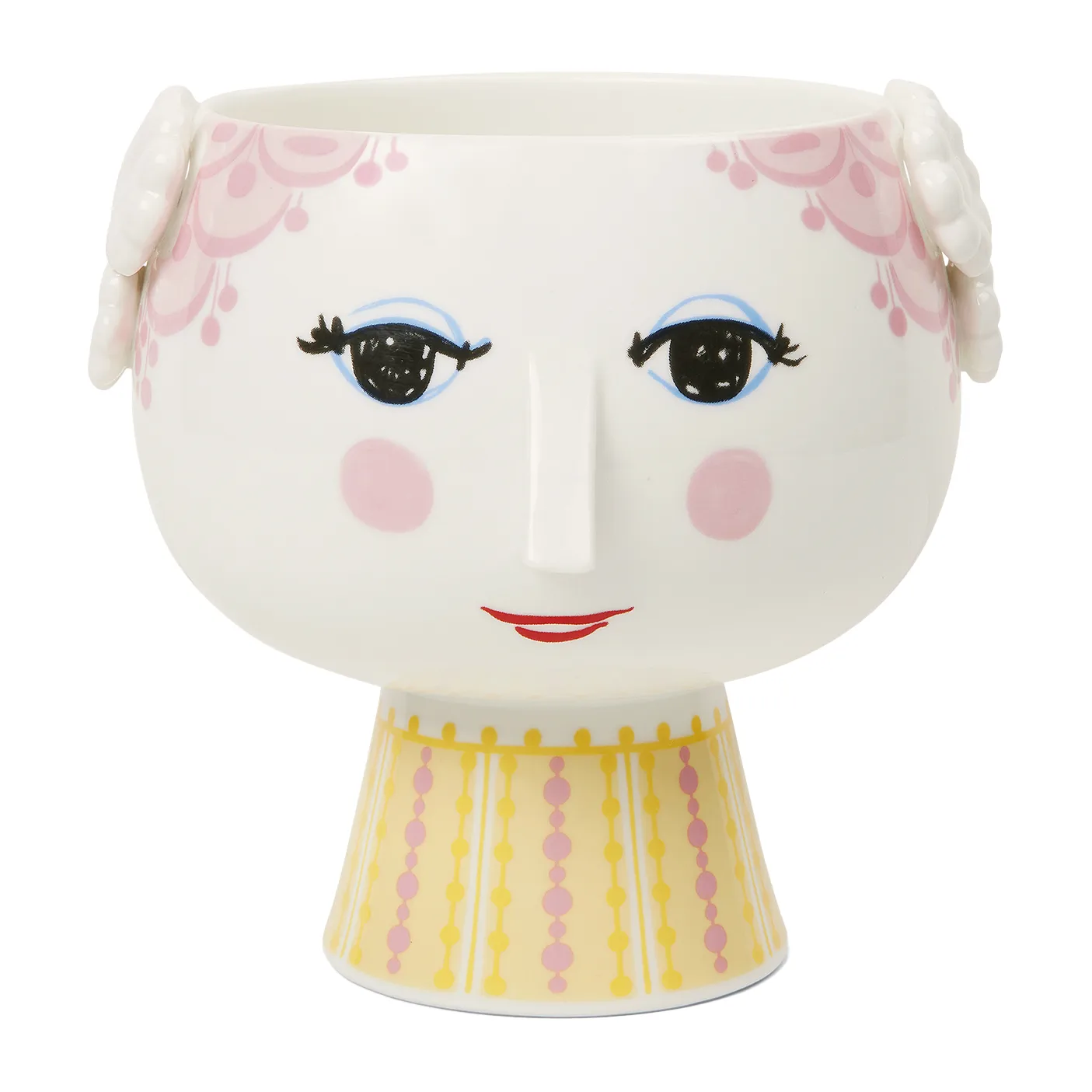 Vaso con piede Eva Ø 15,5 cm, Rosa Bjørn Wiinblad